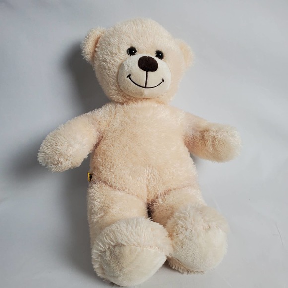 Build A Bear Plush Bear Light Tan Stuffed Animal 16" - Picture 2 of 6